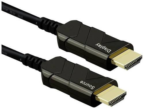 Roline HDMI Anschlusskabel 8K UHD in Schwarz mit 20 m Länge - Bild 1
