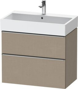 Duravit Waschtischunterschrank D-Neo in Beige, Wandhängend, B/T: 78,4 x 44,2 cm - Bild 1