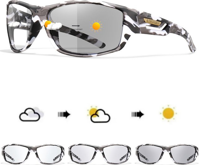 LOISRUBY Sonnenbrille Photochrome, Vollrand, Camouflage, Unisex - Bild 1