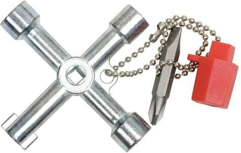 KS Tools Universal-Schaltschrankschlüssel 130.1015 in Silber - Bild 1