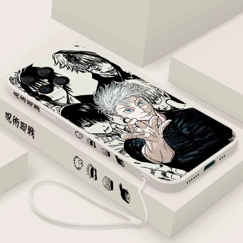 Jujutsu Kaisen Anime Handyhülle aus weichem Silikon für Xiaomi Redmi Note 15 14 13 12S 12 11 10 in Multicolour mit Liquid Left Rope Design - Bild 3