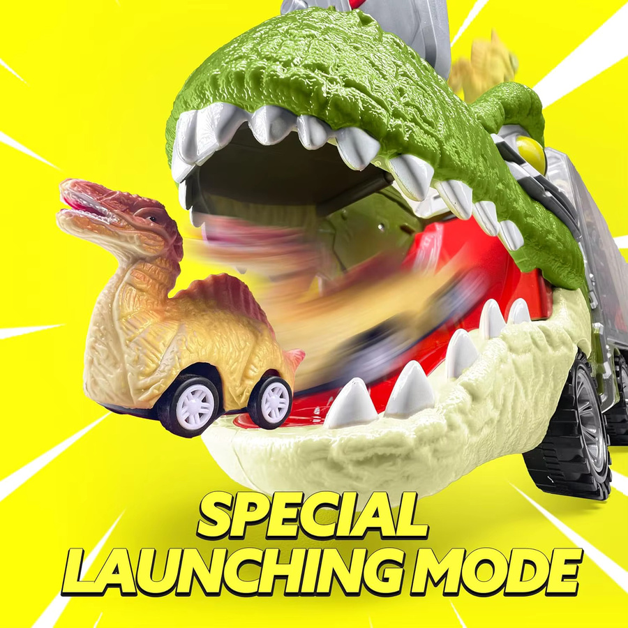 JOYFY Dinosaurier-Autotransporter-Set, 13-teiliges Set - Bild 2