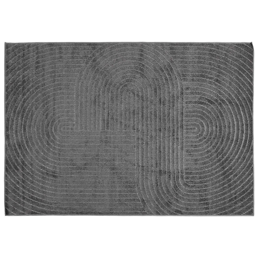 vidaXL Bereichsteppich PALMERAS in Anthrazit aus Polyester, B: 170 cm, T: 120 cm - Bild 2