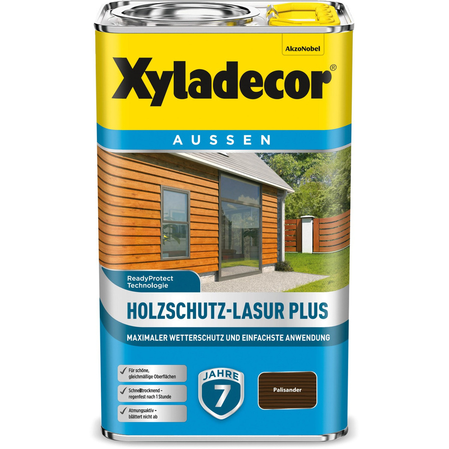 Xyladecor Holzschutz-Lasur Plus Palisander Braun 2,5 l - Bild 2