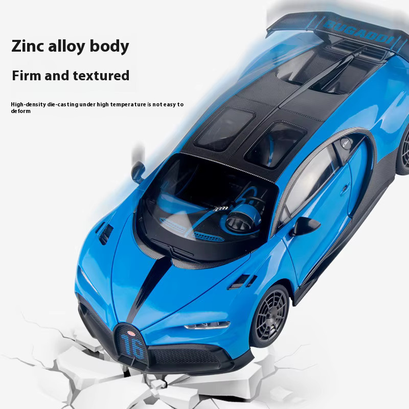 Maisto Bugatti Chiron Automodell, Metall, mit Licht und Sound, Blau - Bild 3