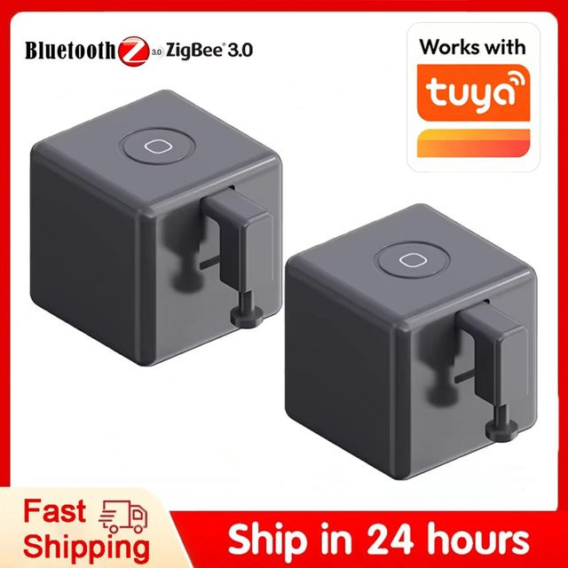 Timethinker Smart Fingerbot Zigbee 3.0 und Bluetooth Schalter für Tuya Garagen und Vorhänge, kompatibel mit Alexa und Google Home - Bild 1