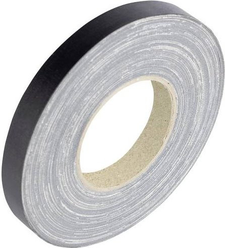 Cimco Gewebeklebeband Schwarz B: 15 mm, L: 50 m - Bild 1