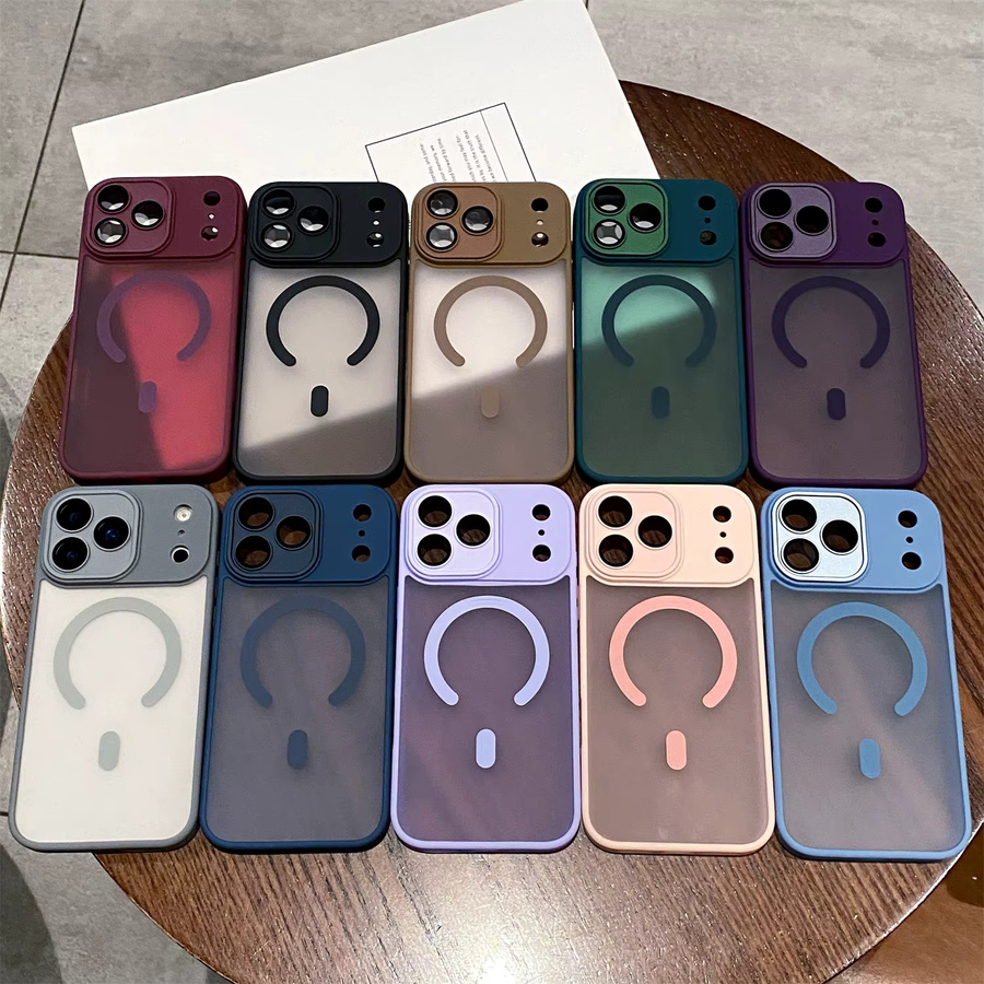 Transparente MagSafe Schutzhülle mit magnetischem Kameraschutz für iPhone 17 Air, iPhone 17 Pro und iPhone 17 Pro Max in Gold und Multicolour - Bild 2