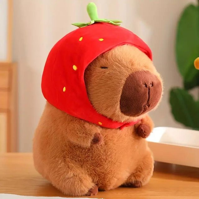 BC Pet Supplies Capybara-Plüschtier in Form eines Hamburgers, 20 cm, ab 3 Jahren - Bild 1