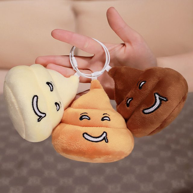 pangcangshu Poop Plüsch Anhänger, Plüsch / Textil, Braun, Bunt / Mehrfarbig - Bild 1