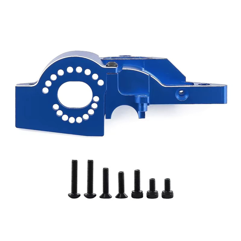 TRAXXAS Mini Maxx RC Auto Motorhalterung mit Motorgetriebe, Zubehör, Blau, Metall - Bild 4