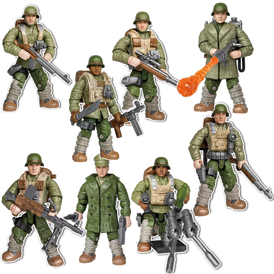 HYMILENARIO Militär Armee Soldaten Zweiter Weltkrieg SWAT Polizei Spezialeinheiten, Modell Bausatz, Bausteine - Bild 2