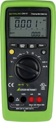 Gossen Metrawatt METRALINE DM 61 Digitales Hand-Multimeter in Grün, CAT III 600 V, CAT IV 300V, 6600 Counts - Bild 1