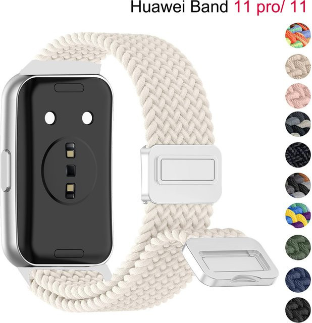 Huawei Uhrenarmband Nylon, geflochten, grau - Bild 1