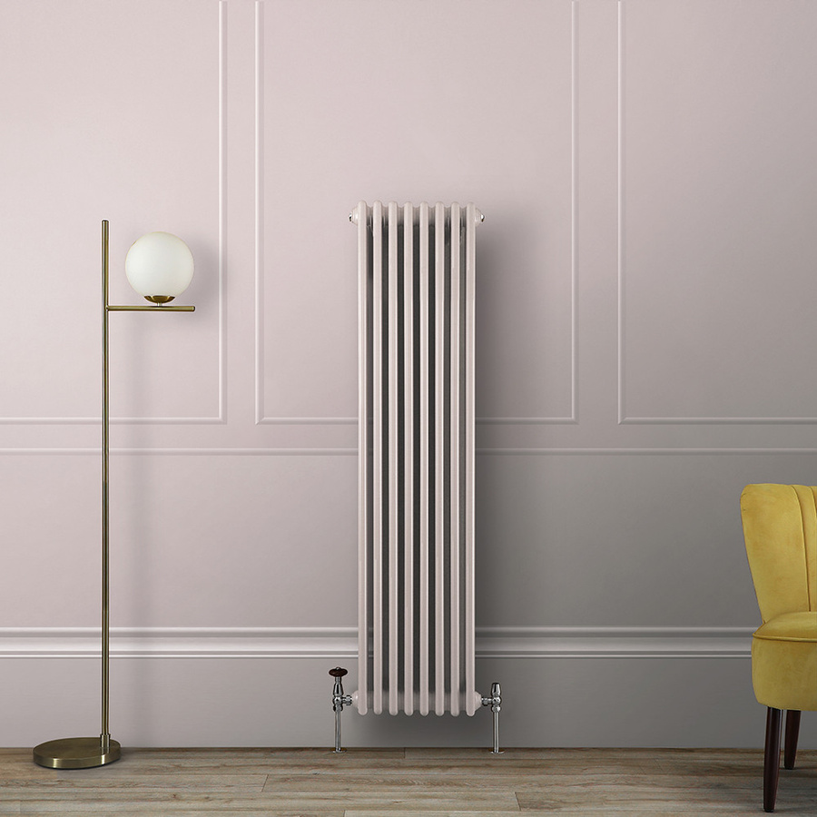 Regent Gliederheizkörper 2-säulig vertikal in Rosa, Höhe: 150 cm, Breite: 38 cm - Bild 1