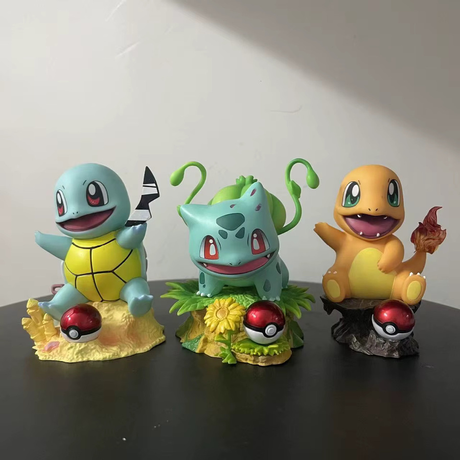 TAKARA TOMY Pokémon Bulbasaur Squirtle Charmander Actionfigur, 10cm - Bild 2