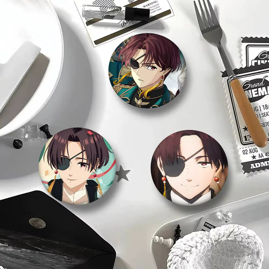 Brosche Hayato Suo Anime-Charakter, rund, Metal, multicolour - Bild 4