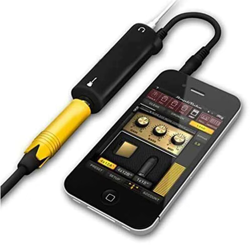Gitarren-Adapter für Tuner und Audio-Interface als Konverter für Effektpedale in Schwarz - Bild 3
