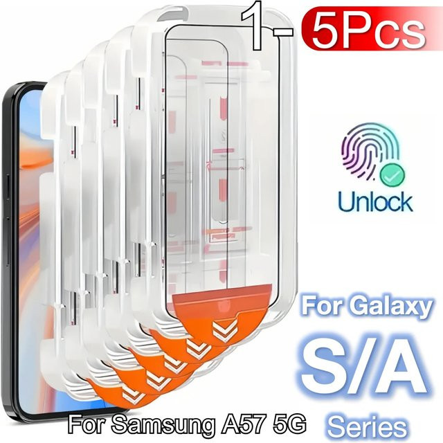 Samsung HD Displayschutzfolie mit 9H Härtegrad für Galaxy S26 Pro S25 Edge Ultra S24 S23 S22 S21 Plus A55 A56 A36 A25 A15 A35 A26 A16 A06 in Transparent - Bild 1