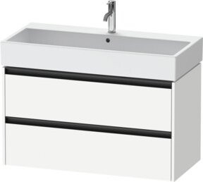 Duravit Waschtischunterschrank Ketho.2 in Weiß mit 2 Schubladen, wandhängend, B/T: 98,4 x 46 cm - Bild 1