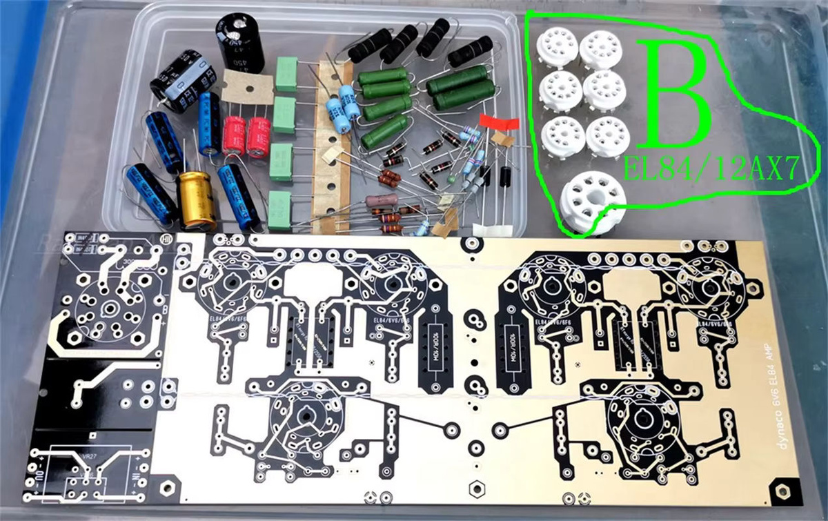 HengyRandian HiFi Vakuumröhrenverstärker-Bausatz mit 6V6 / EL84 Röhren nach DYNACO-Schaltung, Stereo-Verstärker-Kit mit 10 W in Multicolor - Bild 5
