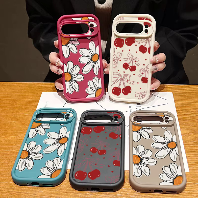 YISHANGOU TPU-Handyhülle mit niedlichem Muster für Google Pixel 9 Pro XL 8A 8 7 Pro 7A, stoßfeste Silikon-Schutzhülle in Beige, Weiß und Multicolour - Bild 2