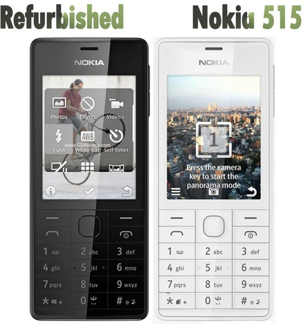 Nokia 515 Dual-SIM Mobiltelefon Refurbished Schwarz - Bild 1