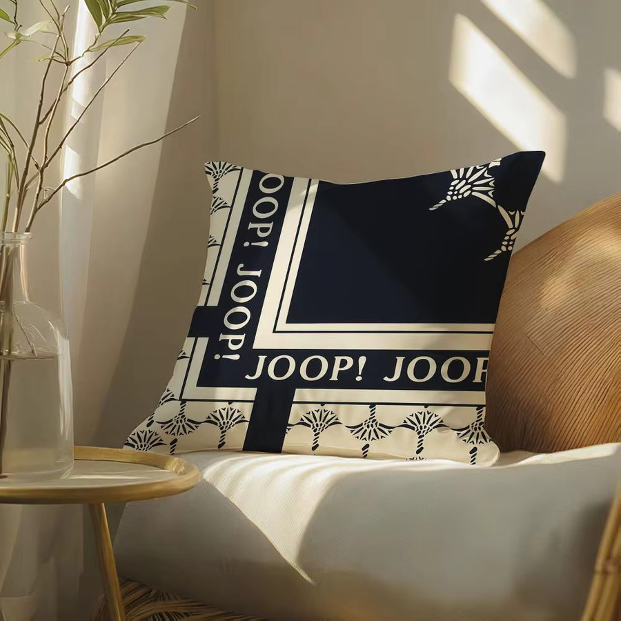 Seidiger J-joop Kissenbezug mit Grafikdesign in Schwarz und Multicolour, quadratisch, B/T/H: 30 x 30 x 30 cm - Bild 2
