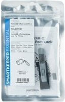 SMARTKEEPER Micro USB-B Port Lock MUL04 mit Lock Key Mini U04 Einsteckschloss in Schwarz und Grau - Bild 1