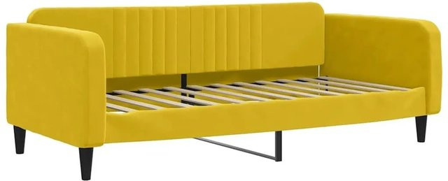 vidaXL Tagesbett in Gelb aus Samt mit modernem Design, B/T: 100 x 200 cm - Bild 1