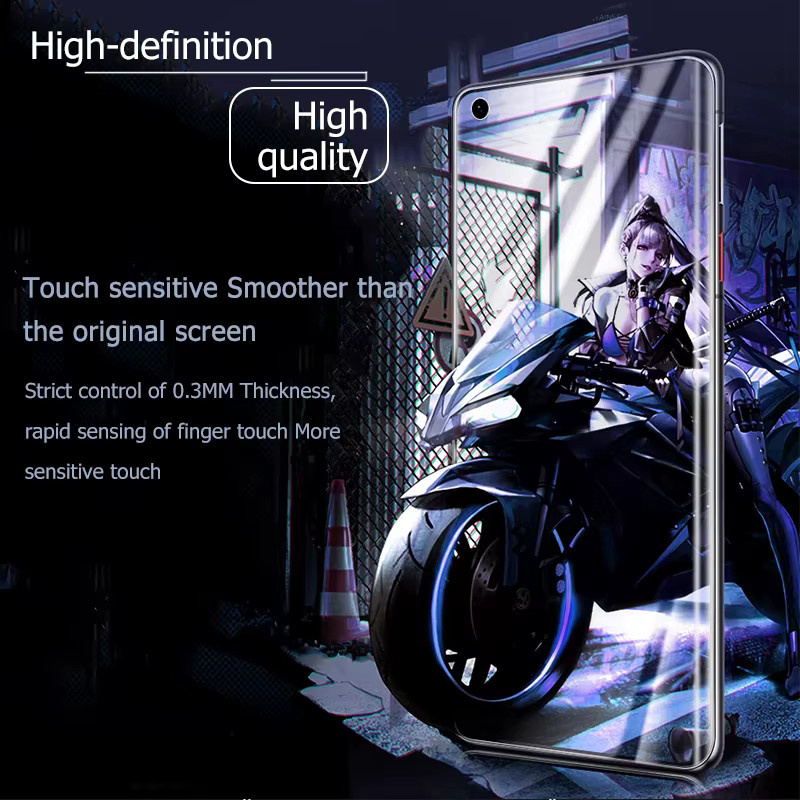 3er-Set gehärtetes Glas als Displayschutz für Realme GT Neo 3T, transparent, kompatibel mit Fingerabdruck-Scanner - Bild 4