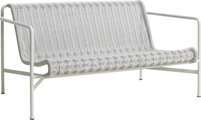 HAY Palissade Cord Lounge Sofa in Grau mit Stahlgestell und UV-beständigem Cord aus recyceltem Polyester - Bild 1