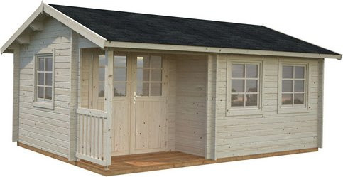 Palmako Blockbohlenhaus Susanna Gartenhaus in Braun mit Satteldach, B/H/T: 510 x 278 x 380 cm - Bild 3