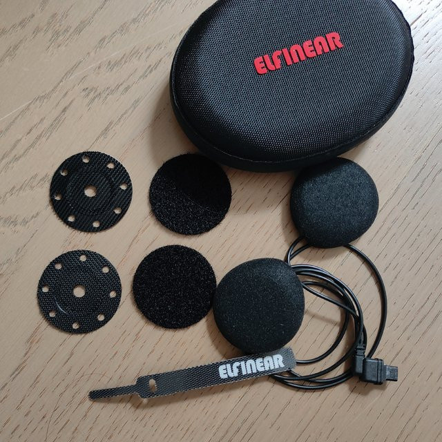 ELFINEAR Helmlautsprecher-Upgrade für Sena 30K, 20S und 50S mit 40-mm-Einheiten in Schwarz für verbesserte Gesangsklarität und Lautstärke - Bild 1