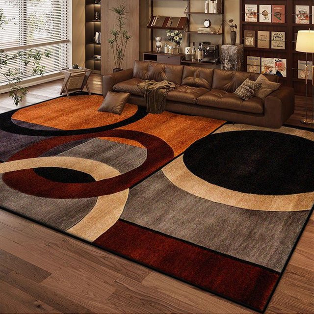 Moderner Wohnzimmerteppich Karpetti mit geometrischem Design, weich und rutschfest, Mehrfarbig, B x T: 200 x 300 cm - Bild 1
