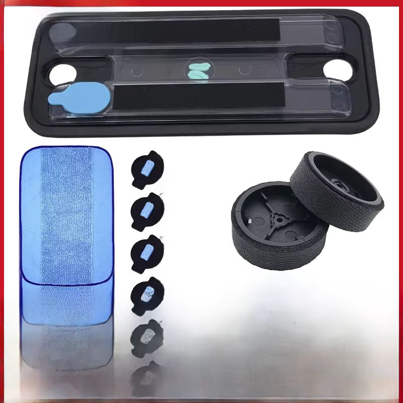 Ersatz Rad-Reifen-Wischmopp-Tuch mit Wasserkappe in Blau für iRobot Braava 320, 380, 381, 380T, 390, 390T, Mint 4200, 4205, 5200 und 5200C - Bild 6