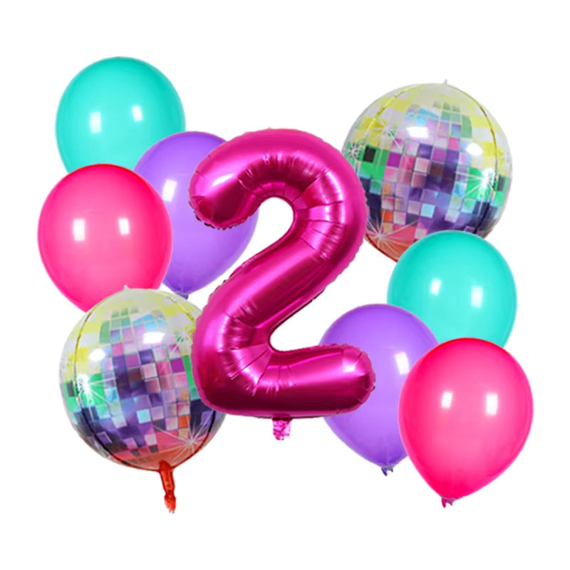 Potdemiel Zahlenballons für Kindergeburtstage und Babypartys, Mehrfarbig - Bild 2