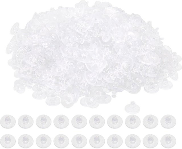 Neoglint Ohrringstopper Silikon, Transparent, Unisex - Bild 1
