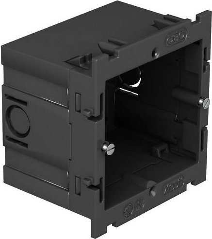 OBO Bettermann Geräteeinbaudose 71GD11 Schwarz, B/H/T: 7,6 x 7,1 x 5,1 cm - Bild 1