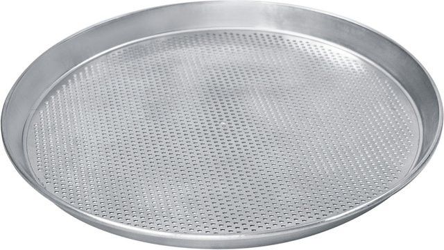 Schneider Pizzablech aus Aluminium, rund, silber, Höhe: 2,5 cm, Durchmesser: 32 cm - Bild 1