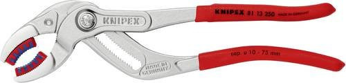 Knipex SpeedGrip Siphon- und Connectorenzange verchromt mit rutschfestem Kunststoffüberzug in Rot und Blau, Länge: 250 mm - Bild 1
