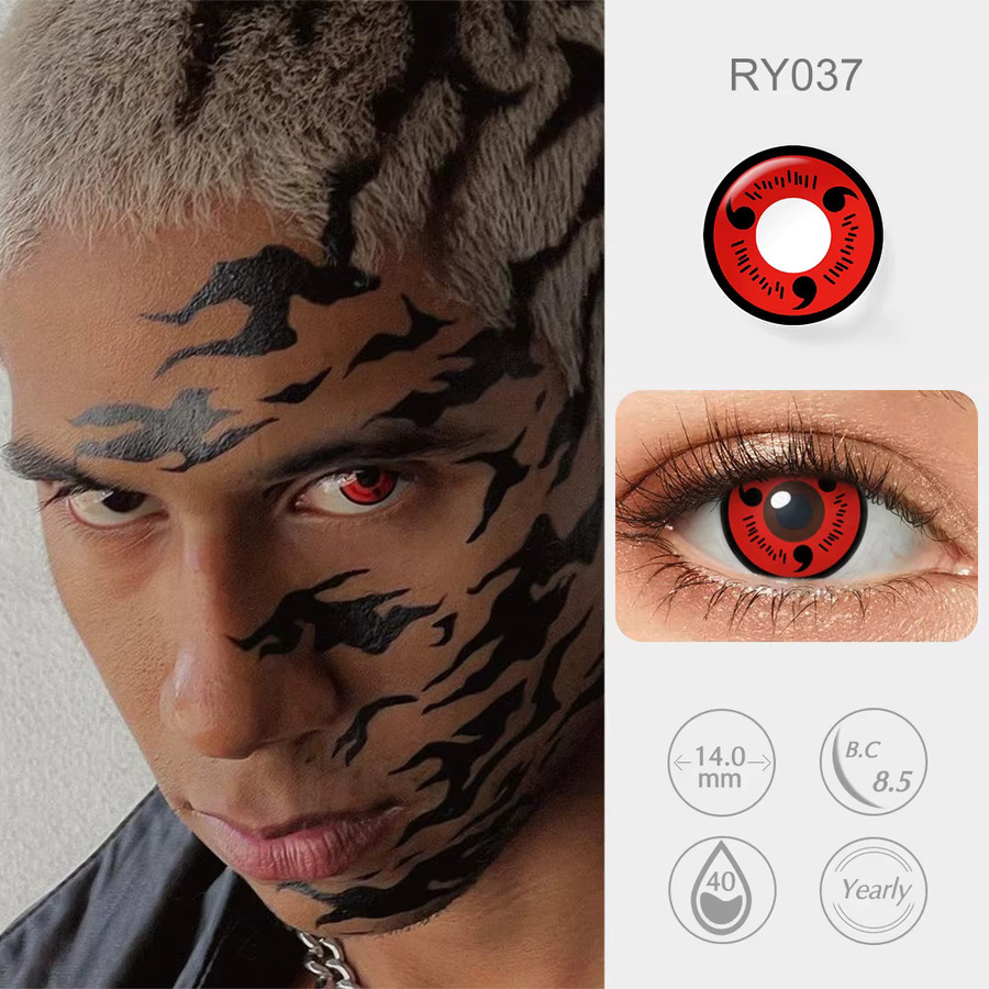 Pseyeche Sharingan Rinnegan Kontaktlinsen, 14 mm, Cosplay - Bild 3