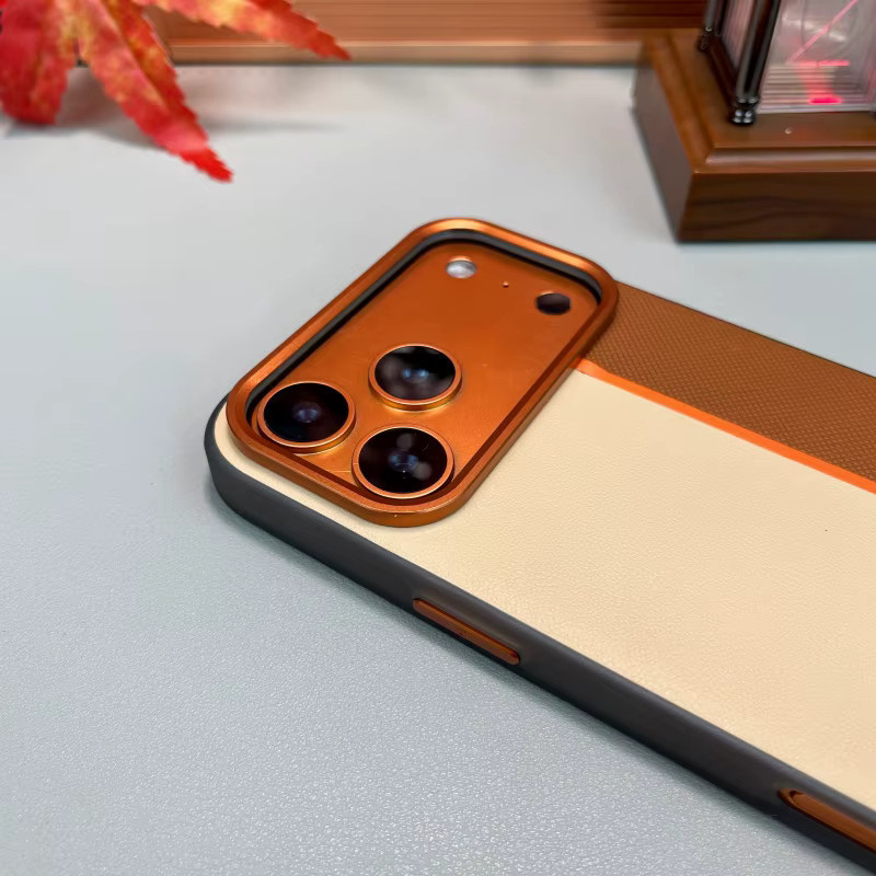 Apple Luxuriöse PU-Leder-Magnethülle für iPhone 17 16 15 14 Pro Max in Multicolour mit kabellosem Laden und rutschfestem Schutz - Bild 3
