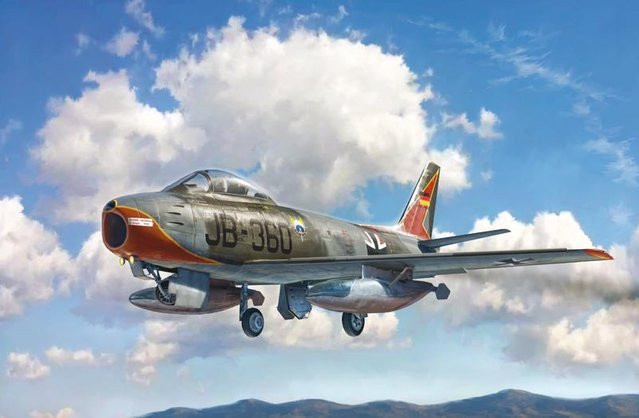 Italeri F-86E Sabre, Fahrzeug, 1:48, Grau - Bild 1