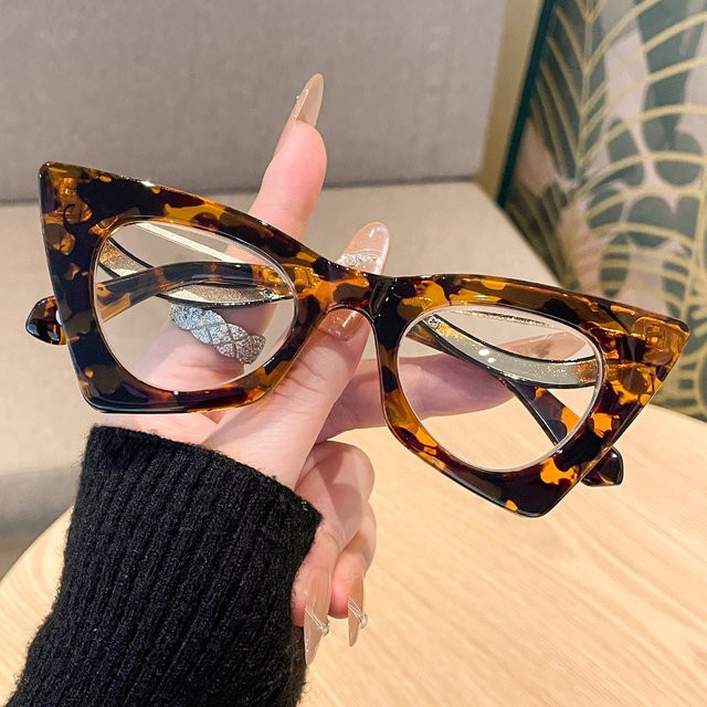RELEN Korrektionsbrille Cat-Eye, Vollrand, Kunststoff, braun, Damen - Bild 1