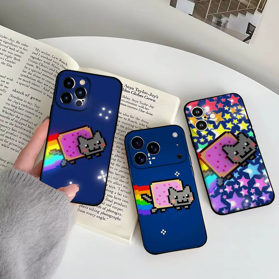 Mesuca Kawaii Katzen Handyhülle für iPhone 11 bis iPhone 17 Pro Max - Bild 3