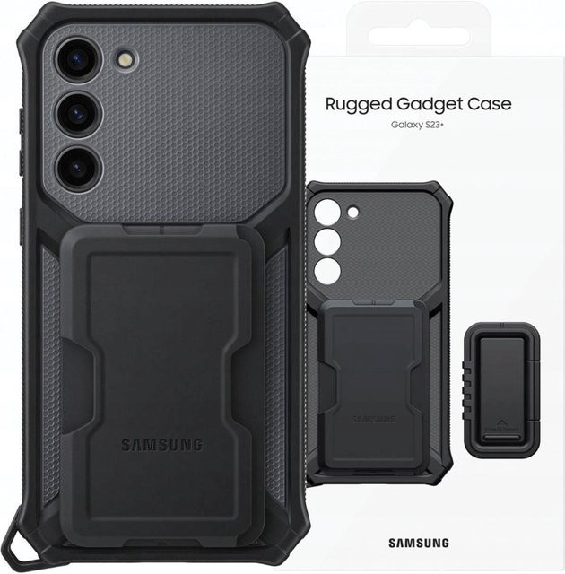 Samsung EF-RS916CB Rugged Gadget Case für Galaxy S23+ in Schwarz - Bild 1