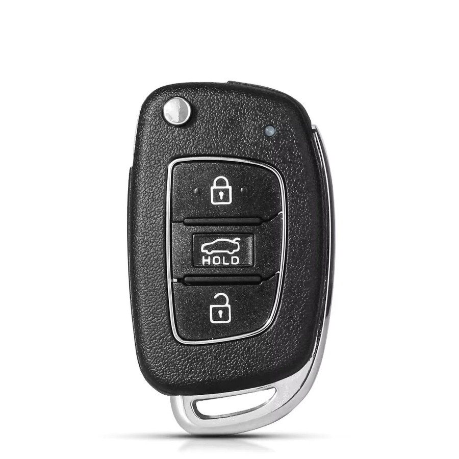 KEYYOU Horizontales Klapp-Autoschlüsselgehäuse für Hyundai Solaris Creta Ix25 Kona Tucson Sonata I40 Elantra Ix35 I20 Ix45 in Schwarz - Bild 3