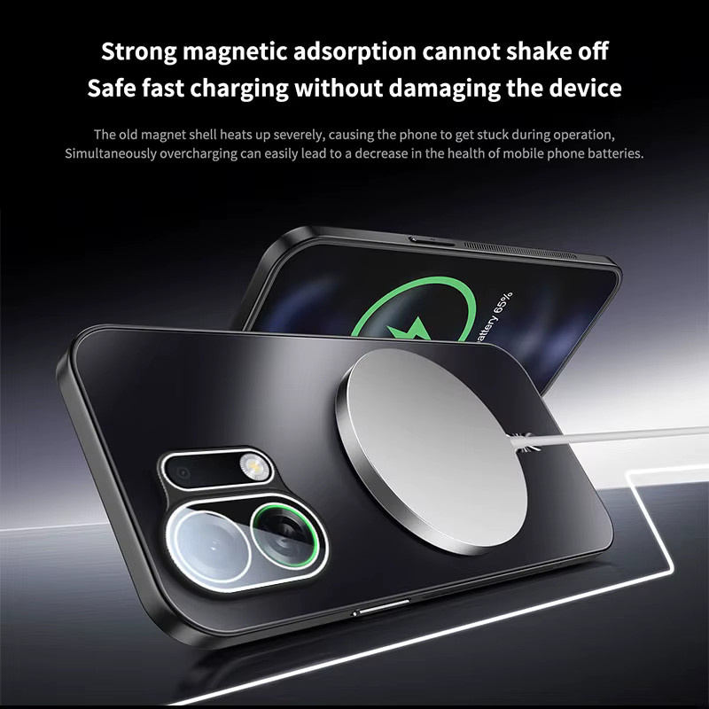 Magnetische Hard Shell Schutzhülle für OPPO K13 Turbo Pro und OPPO K13 Turbo in Blau mit AG Matte Oberfläche und Stoßfestem Design - Bild 4