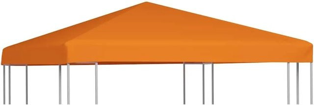 vidaXL Pavillondach aus Polyester in Orange, B/T: 3 x 3 m - Bild 1